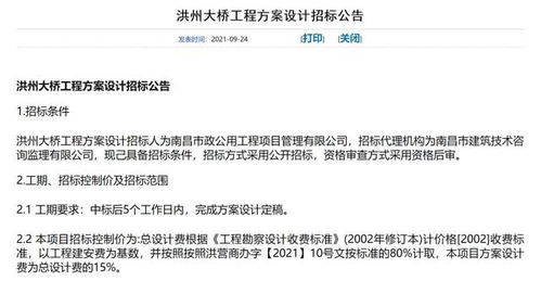 南昌洪州大桥方案设计招标 5天定稿的极限挑战与行业变局
